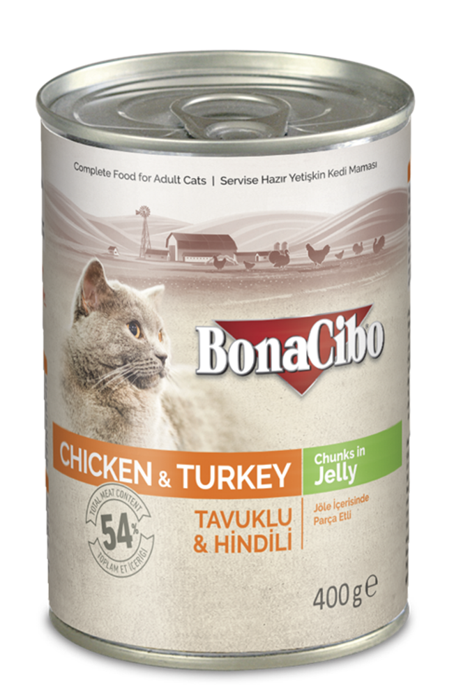 BonaCibo Chunks Chicken&amp;Turkey