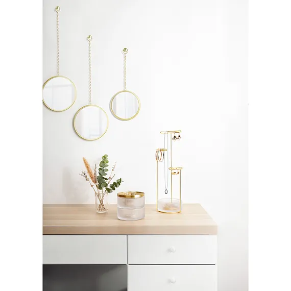 Держатель для украшений tesora стекло-латунь