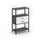 Shelf System Односекционный стеллаж трехярусный с ящиками SN.STM-312 Антрацит/Белый/Металл Черный 81