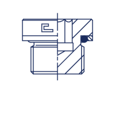 Заглушка V (Ш) 16х1.5 o-ring