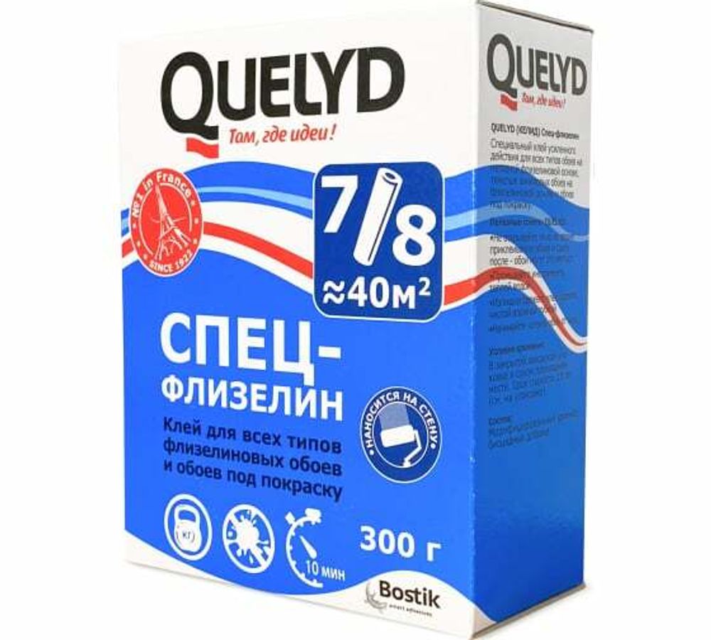 Клей обойный Спец-Флизелин 0.3кг QUELYD