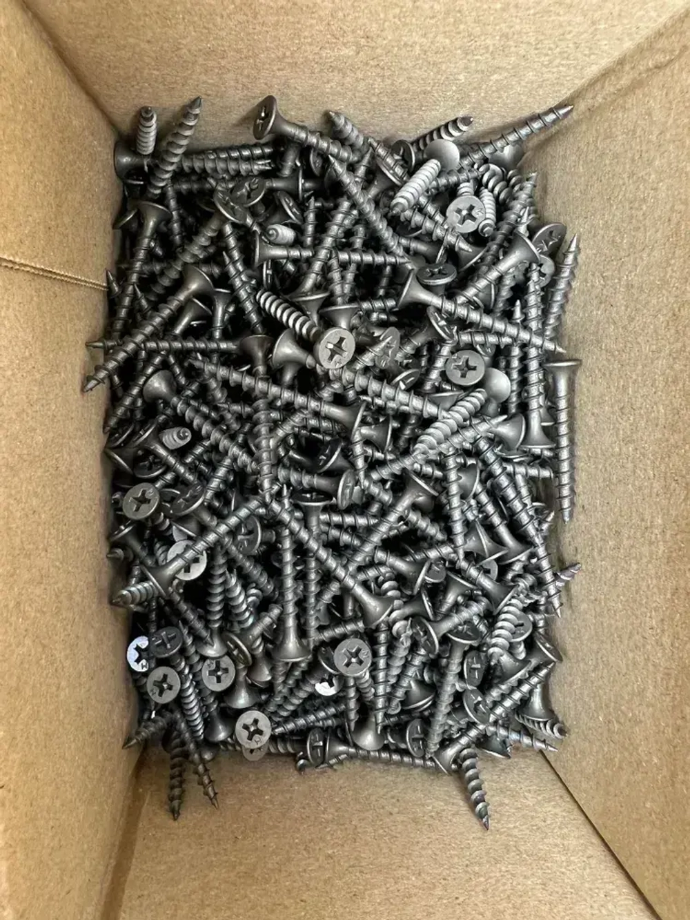 Саморезы по дереву 3.5х35 мм, черные фосфатированные, 1кг