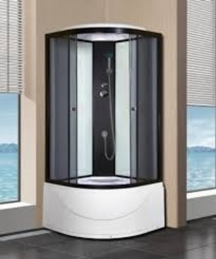 Душевая кабина K90В В/П 900х900х2150 ЧЁРНЫЙ ПРОФИЛЬ