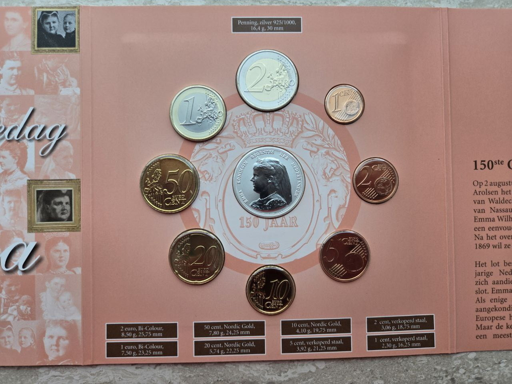 Netherlands 2008 BU Theme Set – 150th Birth Anniversary of Queen Emma