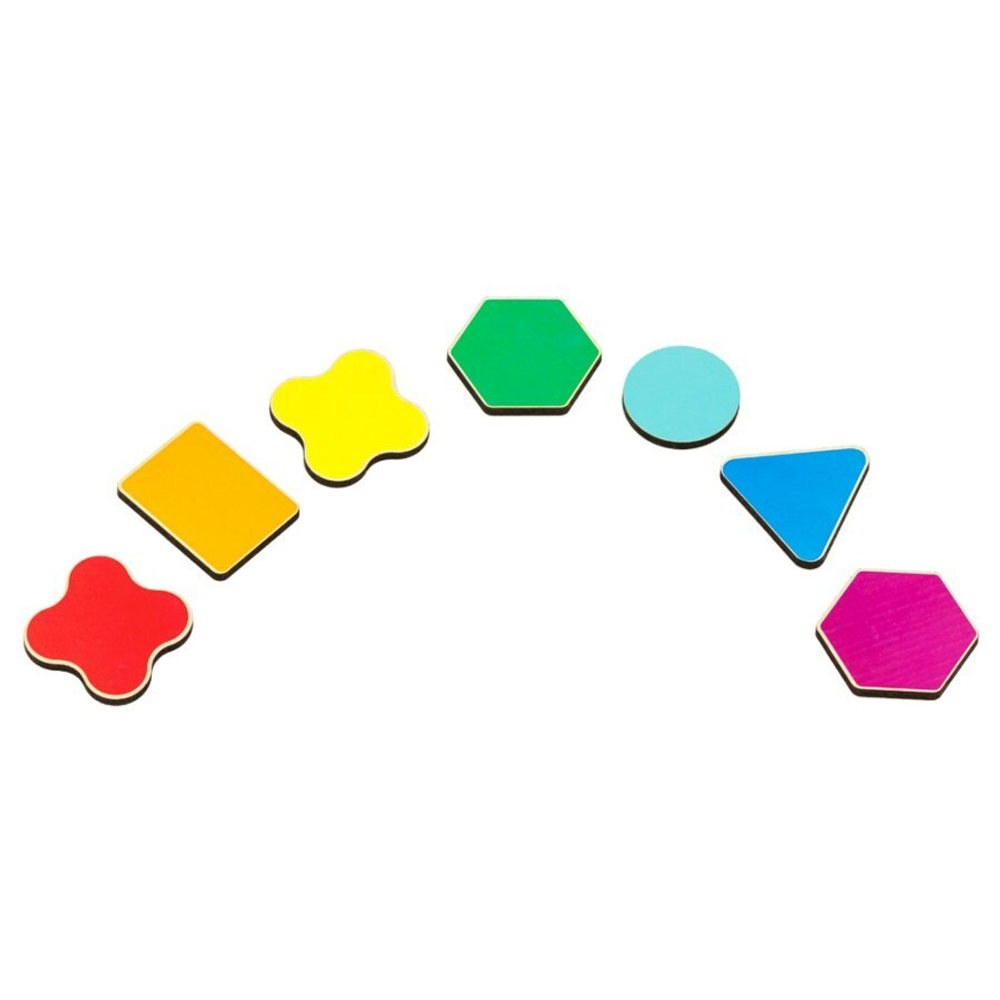 Счетный материал "Радужный счет" 70 деталей, развивающая игрушка для детей, обучающая игра из дерева