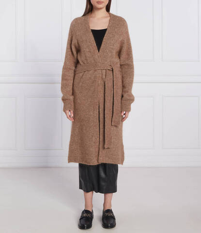 Хлопковый кардиган fiordi Marella - коричневый(33460428)