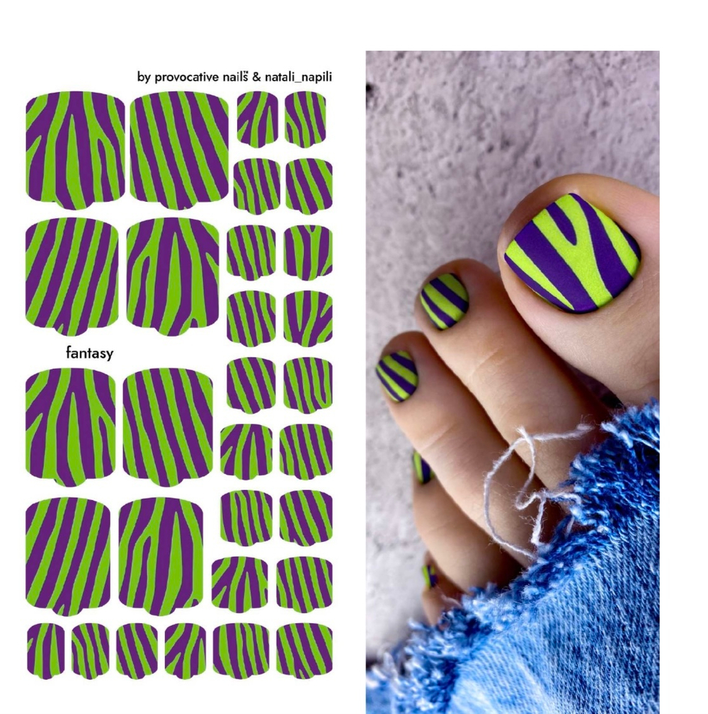 Плёнки для педикюра by provocative nails fantasy