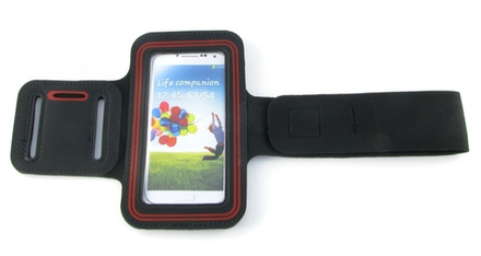 Водозащитный держатель - чехол на руку для Iphone 4-4S-5, чёрный AM 04