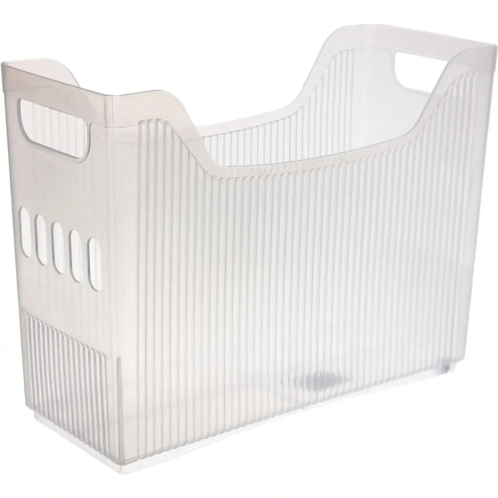 Органайзер для хранения «ИДЕАДОМА», цвет матовый прозрачный, на колёсах 33.6*13.7*25.2см (Лейбл Селфи)