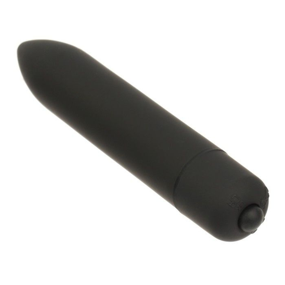 Черная гладкая вибропуля «Оки-Чпоки» - 9 см. (Цвет: черный)