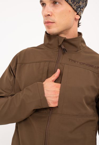 Жакет "RIDGE" ( SoftShell/коричневый)