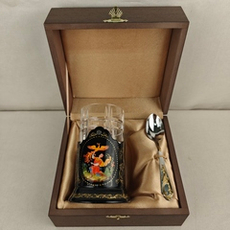 Чайный набор "Иван-царевич и Жар-птица" (Ручная роспись Палех)