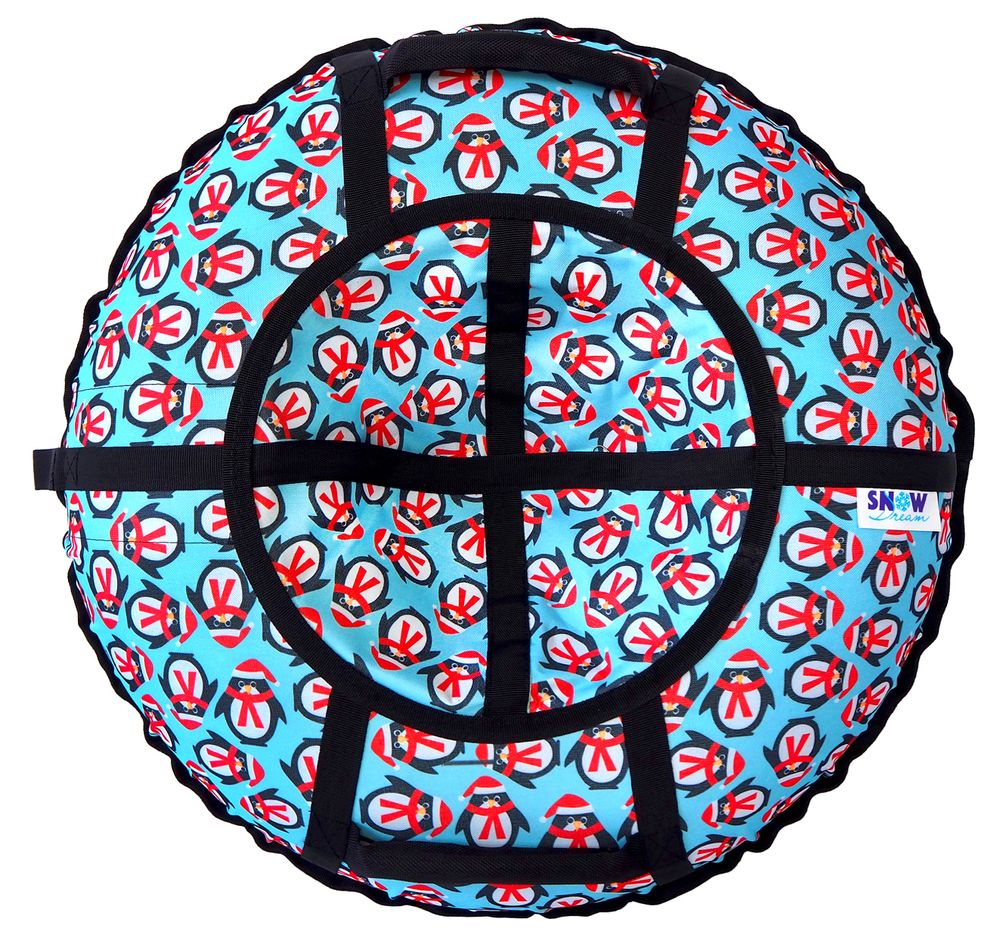 Тюбинг SnowDream Glamour S Пингвины бирюзовые