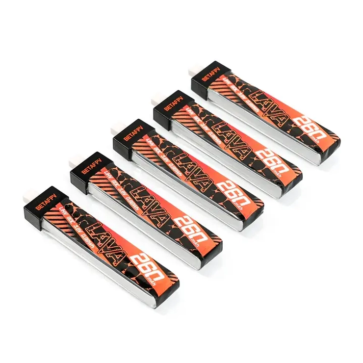 Аккумуляторы Betafpv Lava 1S 260mAh 80С 3.8V 5шт.