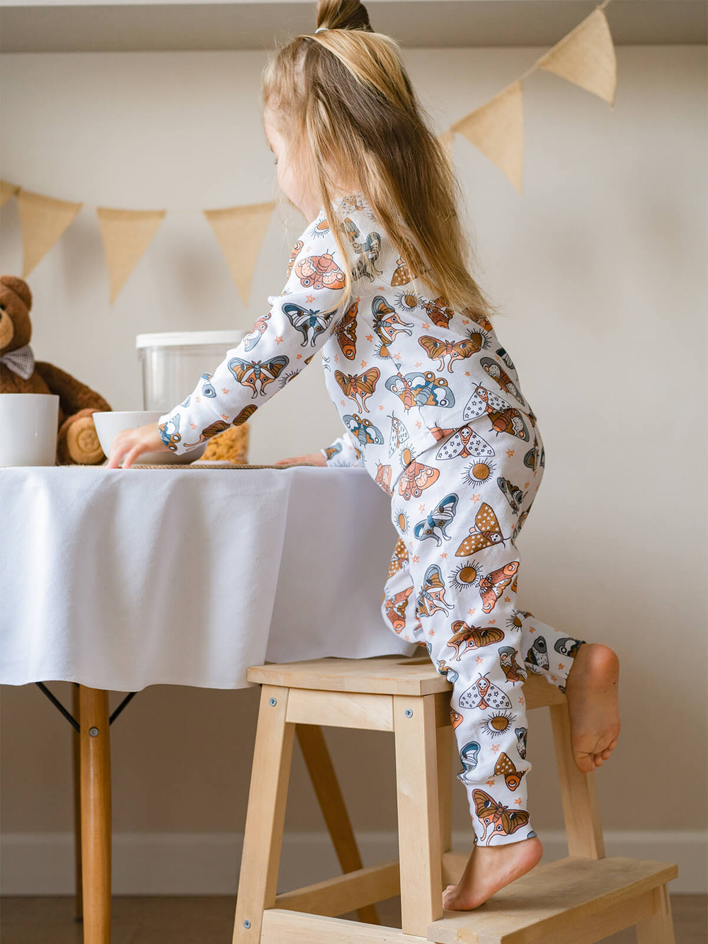 Пижама Mjölk Бабочки, на манжетах