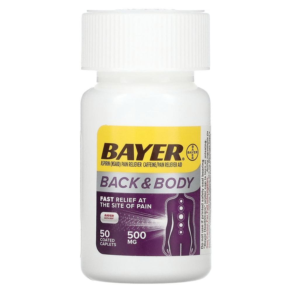 Bayer, Для спины и тела, 500 мг, 50 капсул в оболочке