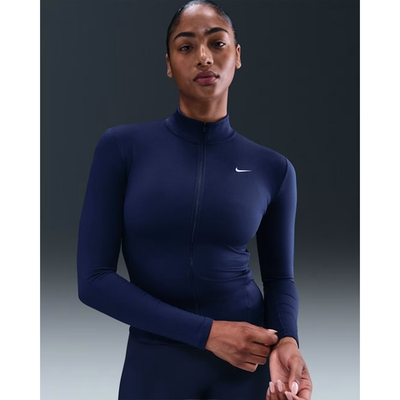 IM7046-410 Куртка эластик Nike One Dri-fit Full-Zip Fitted Jacket W