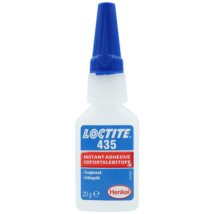 Loctite 435, клей моментального отверждения повышенной прочности для пористых материалов.