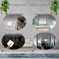 Беспроводной выключатель Кинетический выключатель Белый Комплект Клавиша + Контроллер