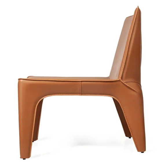 Лаунж-кресло Bocca, коричневая экокожа