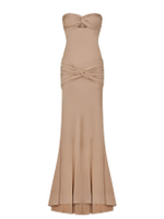 Платье "Naomi" из ткани масло, бежевый