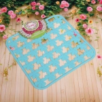 Коврик для раковины «Цветы» 30*30см голубой Селфи