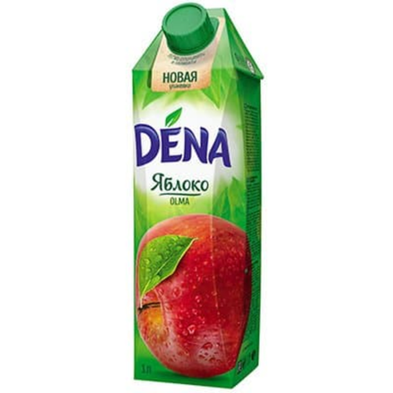 Сок натуральный с мякотью Dena яблоко красное 1 л