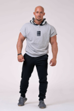 Худи Reg top with hoodie 175 Серая