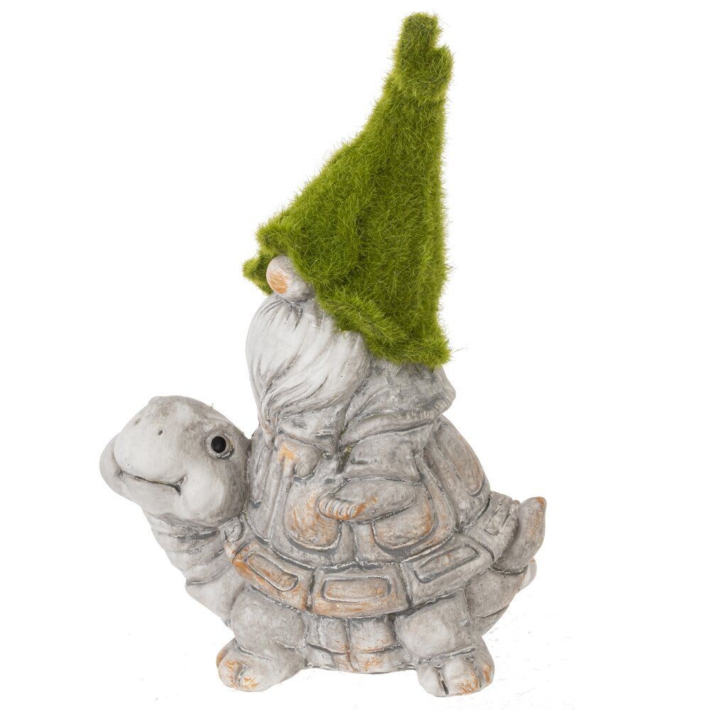 GAEM Фигурка декоративная "Гном на черепахе", L12 W8 H18 см