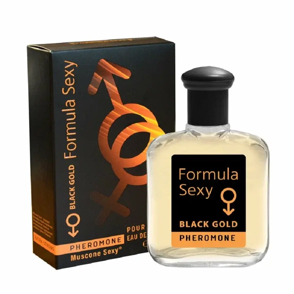 Туалетная вода для мужчин "FORMULA SEXY BLACK GOLD MAN" (с феромонами) 100мл Россия