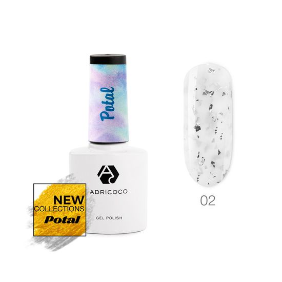Гель-лак ADRICOCO Potal №02 - Сахар (8 мл.)