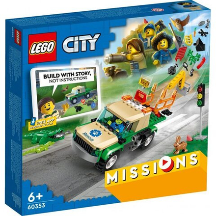 Конструктор LEGO City - Миссии по спасению диких животных 60353