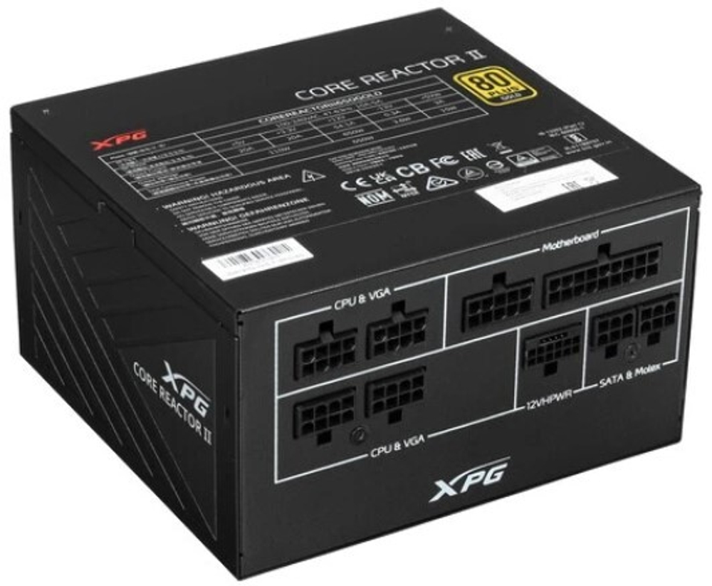 Блок питания ATX ADATA XPG COREREACTORII650G-BKCEU