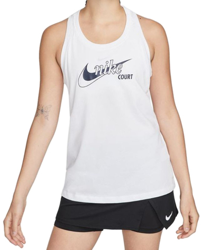 Женский топ теннисный Nike Court Dri-Fit Tank W - white