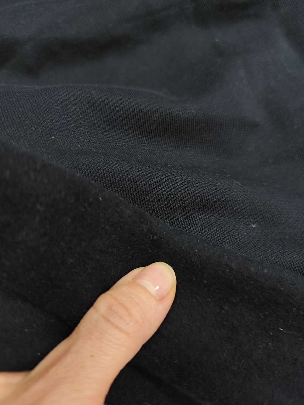 Футер 3-х нитка стриженный начес / Черный