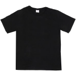 Футболка мужская однотонная, черный цвет, р-р 48