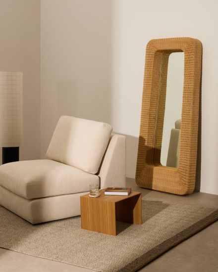 Зеркало из ротанга Zilna 58 x 120 см