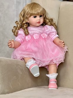 Кукла Реборн мягконабивная 60см в пакете (FA-168)