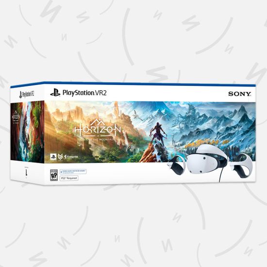 PlayStation VR 2 с игрой Horizon Call of the mountain