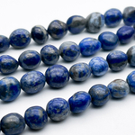 Лазурит фриформ бусины, размер около 8-10 мм, цена за 10-11 шт (1/4 нити)