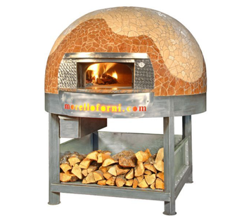 Печь для пиццы на дровах MORELLO FORNI LP130 CUPOLA MOSAIC