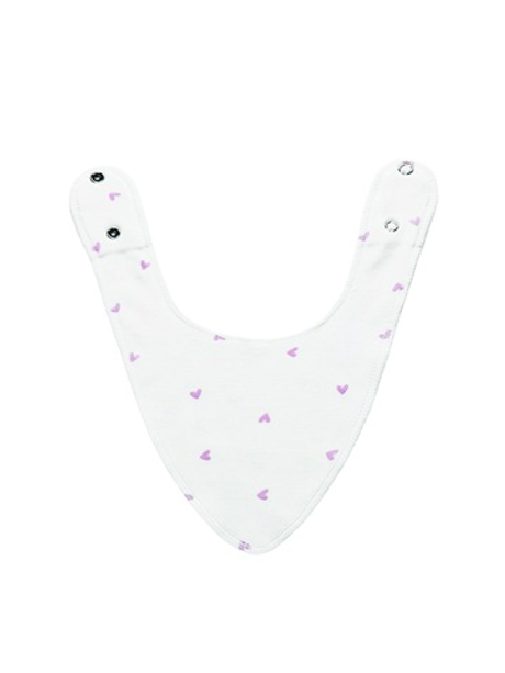 Двусторонний нагрудник Сердечки violet