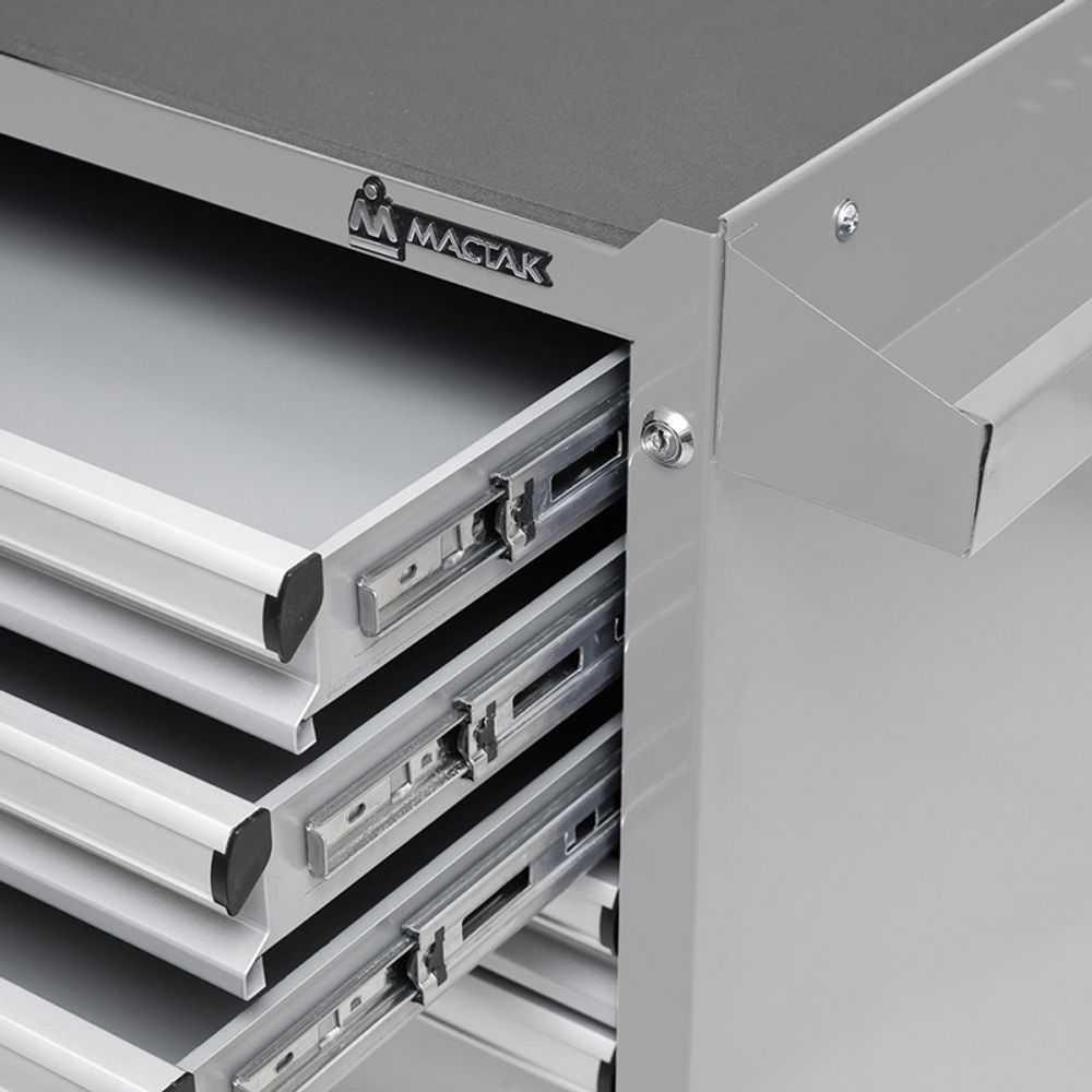 МАСТАК (521-07581MG) Тележка инструментальная серии «ОПТИМА», 7 ящиков, серая