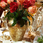 Ваза Таормина золотая Villari