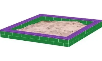 Песочница из GigaBloks 10" большая (180*180 см)