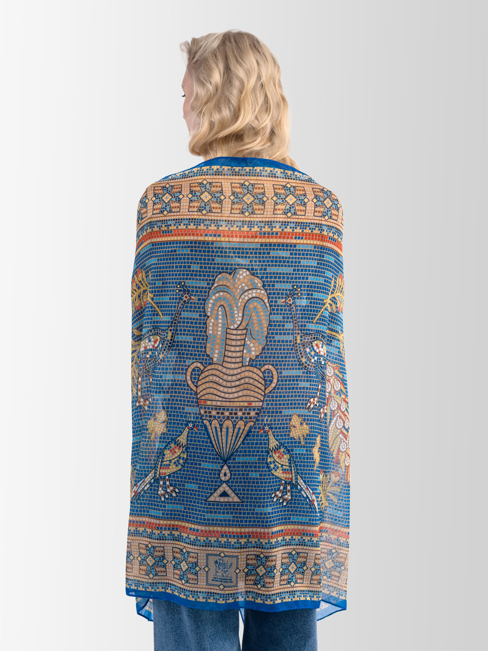 Палантин «Мозаика Херсонеса» 100% хлопок