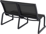 Диван пластиковый двухместный Siesta Contract Pacific Lounge, черный