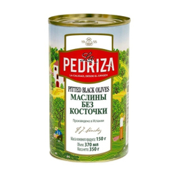 Маслины La Pedriza без Косточки 370мл Сухой Вес 150г ж/б