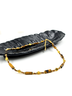 Чокер из натурального камня тигровый глаз