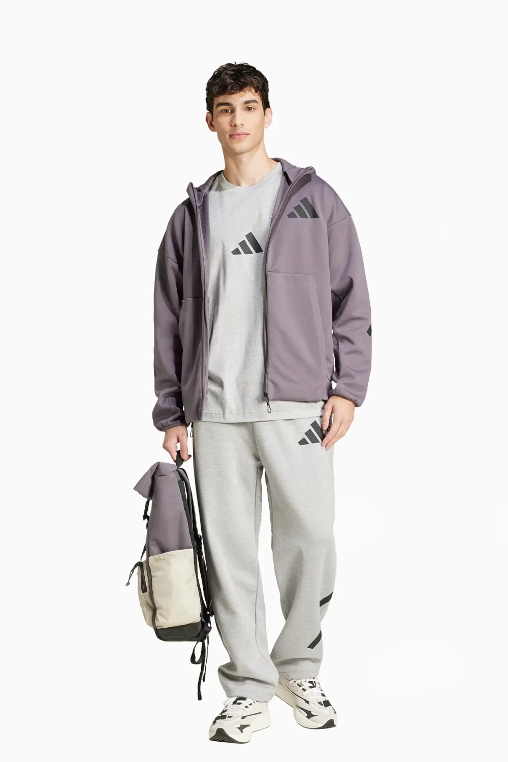 Кофта adidas Z.N.E. Full-Zip - серый